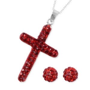 STERLING SILVER NECKLACE AND EARRING SET